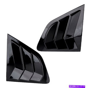 EBhE[o[ 2xubNAEBhEVb^[[o[XN[vJo[YQashqai J11ɓKĂ܂ 2x Black Rear Window Shutter Louver Scoop Cover Fit for Nissan Qashqai J11