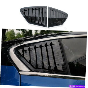 EBhE[o[ tH[htH[JX2019 2PCJ[{t@Co[J[EBhETCh[o[xgJo[ɓKĂ܂ Fit for Ford Focus 2019 2pc Carbon fiber color Window Side Louvers Vent cover