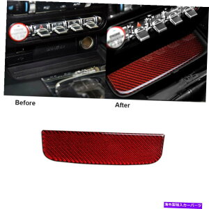 �R���\�[���{�b�N�X Ford Mustang 2015-19�p��Red Carbon Fiber Console Storage Box Stolage Box Sticker Trim Trim Red Carbon Fiber Console Storage Box Sticker Cover Trim For Ford Mustang 2015-19�y���s�A���i�z