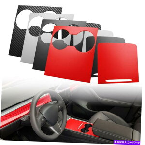 �R���\�[���{�b�N�X 2021�e�X�����f��3 Y�p�̃J�[�Z���^�[�R���\�[���{�b�N�X�ی�J�o�[�X�e�b�J�[���b�v Car Center Console Box Protective Cover Sticker Wrap For 2021 Tesla Model 3 Y�y���s�A���i�z