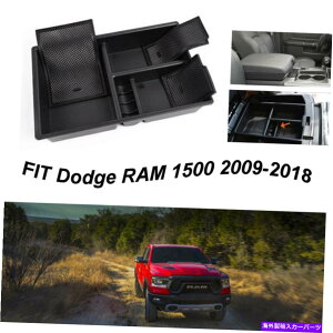 �R���\�[���{�b�N�X Dodge Ram 1500 2009-2018 Black�p�̃J�[�Z���^�[�R���\�[���X�g���[�W�I�[�K�i�C�U�[�{�b�N�X�g���C Car Center Console Storage Organizer Box Tray For Dodge RAM 1500 2009-2018 Black�y���s�A���i�z