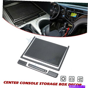 R\[{bNX g^Ĵ߂̖{̃J[{t@Co[Z^[R\[Xg[W{bNX2018-22 Genuine Carbon Fiber Center Console Storage Box Decor For Toyota Camry 2018-22