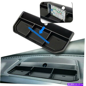 �R���\�[���{�b�N�X Ford F-150 2021-2022�̃u���b�N�Z���^�[�R���\�[���_�b�V���{�[�h�X�g���[�W�{�b�N�X�d�b�z���_�[ Black Center Console Dashboard Storage Box Phone Holder For Ford F-150 2021-2022�y���s�A���i