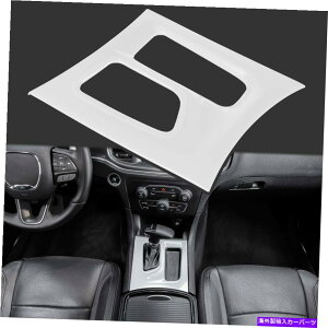 R\[{bNX Dodge Charger 2015-2022p̃zCgZ^[R\[MAVtg{bNXplgJo[ White Center Console Gear Shift Box Panel Trim Cover For Dodge Charger 2015-2022