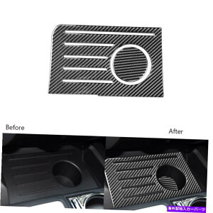 R\[{bNX g^ch2014-2018p̃J[{t@Co[R\[Xg[W{bNXgJo[XebJ[ Carbon Fiber Console Storage Box Trim Cover Sticker For Toyota Tundra 2014-2018