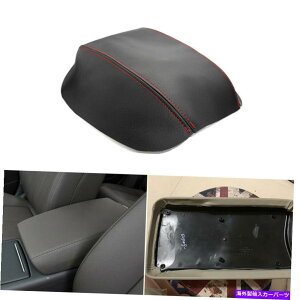 �R���\�[���{�b�N�X 1PC�u���b�N���U�[+���b�h�Z���^�[�R���\�[���W�̃A�[�����X�g�{�b�N�X�J�o�[�̃A�E�f�BA6 2012-2018 1Pc Black Leather+Red Center Console Lid Armrest Box Cover for Audi A6 2012-2018�y���s�A
