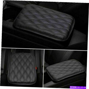R\[{bNX Ԃ̃ANZT[A[XgNbVJo[Z^[PUR\[{bNXpbhveN^[ubN Car Accessories Armrest Cushion Cover Center PU Console Box Pad Protector Black