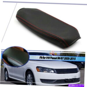 �R���\�[���{�b�N�X �Z���^�[�R���\�[���A�[�����X�g�X�g���[�W�{�b�N�X�J�o�[���U�[�pVW�p�T�[�gB6 B7 2005-2015 Center Console Armrest Storage Box Cover Leather For VW Passat B6 B7 2005-2015�y���s�A���i�z