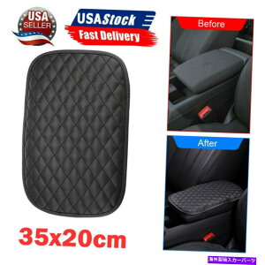 �R���\�[���{�b�N�X 35x20cm�J�[�A�[�����X�g�N�b�V�����J�o�[�Z���^�[�R���\�[���{�b�N�X�p�b�h�v���e�N�^�[���j�o�[�T��USA 35x20cm Car Armrest Cushion Cover Center Console Box Pad Protector Universal USA�y