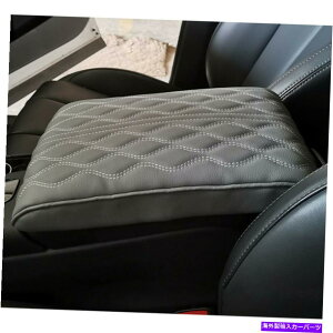 �R���\�[���{�b�N�X �\�t�g���U�[�J�[�A�[�����X�g�N�b�V�����Z���^�[�R���\�[���{�b�N�X�E�F�[�u�p�^�[���p�b�h�v���e�N�^�[ Soft Leather Car Armrest Cushion Center Console Box Wave Pattern Pad Protector