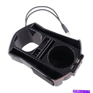 R\[{bNX Honda Civic Sedan 16-20ɓKUSBJ[{t@Co[X^CR\[Xg[W{bNX Carbon Fiber Style Console Storage Box with USB Fit for Honda Civic Sedan 16-20