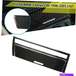 �R���\�[���{�b�N�X BMW 3�V���[�YE46 98-05��2x�J�[�{���t�@�C�o�[�R���\�[���^�o�R���C�^�[�p�l���g���� 2x Carbon Fiber Console Cigarette Lighter Panel Trim For BMW 3 Series E46 98-05�y���s�A���i�z