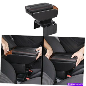 �R���\�[���{�b�N�X 7USB�[�d�|�[�g�ԃ_�u���I�[�v�j���O�A�[�����X�g�{�b�N�X�Z���g�����R���\�[���J�b�v�z���_�[�č� 7USB Charging Ports Car Double Opening Armrest Box Central Console Cup Holder US�y���s