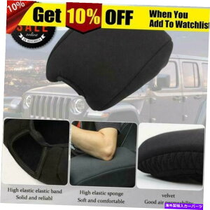 R\[{bNX A[Xg{bNXNbV}bgR\[pbhCi[W[vO[JLubNp\tgJo[ Armrest Box Cushion Mats Console Pad Liner Soft Cover For Jeep Wrangler JL Bla