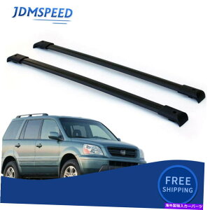 [tLA 2003N2008Ñz_pCbgɓK[tbNNXo[וݕLA Black Roof Rack Cross Bars Luggage Cargo Carriers Fits For 2003-2008 Honda Pilot