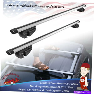 [tLA jo[T[tbNNXo[}bNX48 ''̂قƂǂ̎ԗW[[ Set Universal Roof Rack Cross Bar Max 48'' width for most vehicles w rails Rails