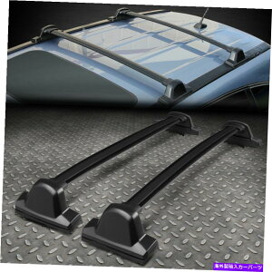 [tLA 07-11̃z_CRVyAubNA~jE[tbN[NXo[ݕLA FOR 07-11 HONDA CRV PAIR BLACK ALUMINUM ROOF RACK RAIL CROSS BAR CARGO CARRIER