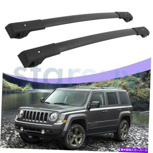 [tLA W[vpgIbg2007-2017ubNNXo[ו[tbN[LA For Jeep Patriot 2007-2017 Black Cross Bar Baggage Roof Rack Rail Carrier