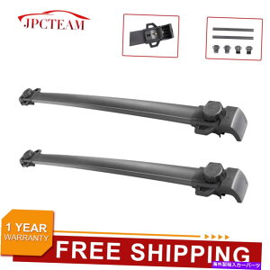ルーフキャリア 2x新しいルーフラッククロスバー荷物キャリーキット07-17ジープパトリオットw/レール 2X New Roof Rack Cross Bars Luggage Carrie Kit For 07-17 Jeep Patriot w/Rails