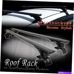 [tLA 48 "ubNA~jE[tbN[ɂ́AAcura BMW Audip̎]ԃNXo[^΂܂ 48" Black Aluminum Roof Rack Rail Carries Bike Cross Bars For Acura BMW Audi