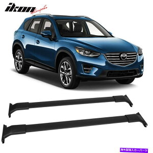 [tLA tBbg13-16}c_CX-5 CX5 OEX^CNXo[[tbNubNA~jE Fits 13-16 Mazda CX-5 CX5 OE Style Cross Bar Roof Rack Black Aluminum