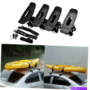 [tLA 4xT[tJbNbNz_[Jk[LAThjo[TJ[[tNXo[ 4x Surf Kayak Rack Holder Canoe Carrier Saddle For Universal Car Roof Cross Bar
