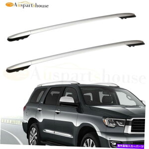 [tLA g^RAV4̃gbv[tbNTCh[2.5L/dC2013-2018A~jEVo[ Top Roof Rack Side Rails For Toyota RAV4 2.5L/ELECTRIC 2013-2018 Aluminum Silver