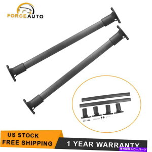 [tLA 2014N2019ÑtH[hGXP[vubN2̃[tbNNXo[̃yAA~jE Pair of 2 Roof Rack Cross Bars Aluminium for 2014-2019 Ford Escape Black