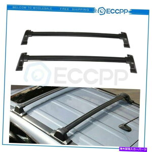 [tLA 07-11̃z_CRVyAubNA~jE[tbN[NXo[ݕLA FOR 07-11 HONDA CRV PAIR BLACK ALUMINUM ROOF RACK RAIL CROSS BAR CARGO CARRIER