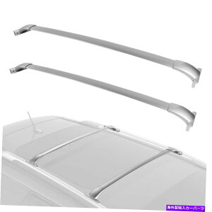 [tLA 2013N2018N̓YpXt@C_[̃[tgbvbNNXo[וLAVo[ Roof Top Rack Cross Bars Luggage Carrier Silver For 2013-2018 Nissan Pathfinder