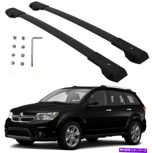 [tLA 2pubNtH[_bWW[j[2010-2020[tbN[NXo[וLA 2P black for Dodge Journey 2010-2020 Roof Rack Rail Cross bar luggage carrier