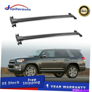 [tLA Zbgi2j2010-19g^4i[X|[c[eBeB4hÃ[tbN[NXo[ Set(2) Roof Rack Rail Cross Bar For 2010-19 Toyota 4Runner Sport Utility 4-Door