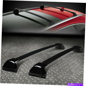 [tLA 12-16̃z_CRVubNR[eBOA~jEOEX^C[tbN/[gbvNXo[ FOR 12-16 HONDA CRV BLACK COATED ALUMINUM OE STYLE ROOF RACK/RAIL TOP CROSS BAR