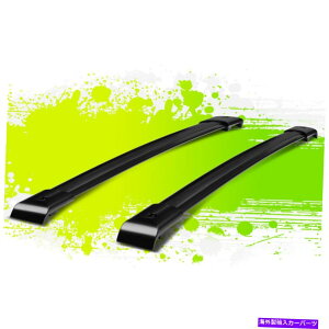 ���[�t�L�����A �z���_�I�f�b�Z�C2005-2010�̃u���b�N���[�t�g�b�v���b�N���[���N���X�o�[�ו��L�����A Black Roof Top Rack Rail Cross Bar Luggage Carrier for Honda Odyssey 2005-2010