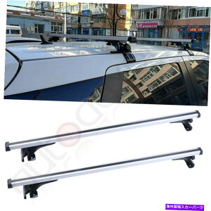 [tLA jo[Tgbv[tbNNXo[ווݕLA4hA48 "J[ubN Universal Top Roof Rack Cross Bar Luggage cargo Carrier FOR 4 Door 48" Car black