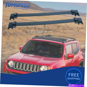 [tLA W[vlQ[h2015-2020̂߂̍A~jE[tbNNXo[וLA Black Aluminum Roof Rack Cross Bars Luggage Carrier For Jeep Renegade 2015-2020