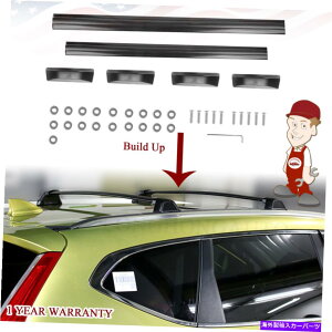 [tLA 02-06z_CRV CR-ṼA~jEZbg2[tbNݕAƎ҃NXo[ Aluminum Alloy Set 2 Roof Rack Cargo Carrier Cross Bar For 02-06 Honda CRV CR-V