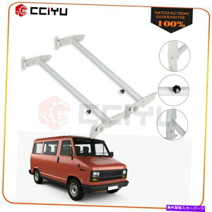 [tLA V{[_bWtH[hGMCGNXvX500lbsp̃XP[u[tb_[bNo2o[ Scalable Roof Ladder Rack Van 2 Bars for Chevy Dodge Ford GMC Express 500LBS