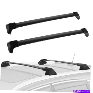 [tLA 12-162xz_CRV CR-VX|[c[eBeBgbv[tbNNXo[ubNA~jE 2x For 12-16 Honda CRV CR-V Sport Utility Top Roof Rack Cross Bar Black Aluminum