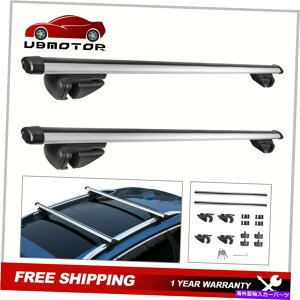 [tLA قƂǂ̎Ԃ2̃jo[T[tbNNXo[ݒ肵܂B Set 2 Universal Roof Rack Cross Bar For Most Cars w/ Raised Side Rails Max 44''