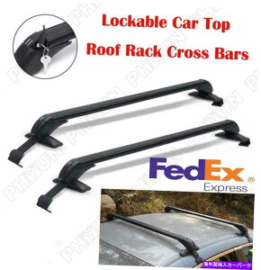 [tLA 2PCS 45 "jo[T[tbNI[o[wbhTCh[o[וLAA~jE 2Pcs 45" Universal Roof Rack Overhead Side Rails Bars Luggage Carrier Aluminium