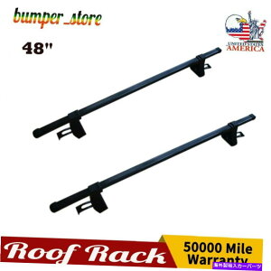 ルーフキャリア 2PCSカートップルーフラッククロスバー48 "4ドアモデル用の荷物貨物キャリー 2PCS Car Top Roof Rack Cross Bar 48" Luggage Cargo Carrie For 4-door model