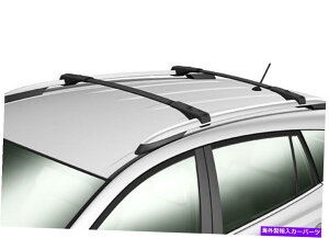 [tLA 13-18̃g^RAV4ubN[tbNNXo[וLAo[OEX^C For 13-18 Toyota RAV4 Black Roof Rack Cross Bar Luggage Carrier Bar OE Style