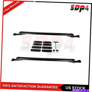 [tLA A~jEjo[TyAJ[[tbN43 "gbvQbWJ[SNXo[ubN Aluminum Universal Pair Car Roof Rack 43" Top Luggage Cargo Cross Bar Black