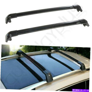 [tLA [tbNubNA~jEוKia Sorento 2015-2019LÂ߂̉ݕ Roof Rack Black Aluminum Luggage Cargo For KIA Sorento 2015 - 2019 Carrier