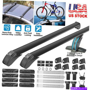 [tLA 110cmjo[Tgbv[tbN43 "NXo[4hAJ[SUVgbNW[vp̉ו 110cm Universal Top Roof Rack 43"Cross Bars Luggage For 4Door Car SUV Truck Jeep