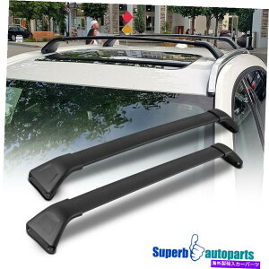 [tLA 2017-2018}c_CX5ubNA~jEוݕ[NXo[[tbN Fits 2017-2018 Mazda CX5 Black Aluminum Baggage Cargo Rail Cross Bar Roof Rack