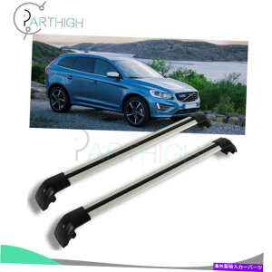 [tLA {{XC60 2013-2018gbv[tbNNXo[[וݕubN2x For Volvo XC60 2013-2018 Top Roof Rack Cross Bar Rail Luggage Cargo black 2x