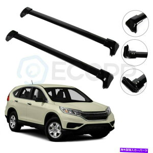 [tLA 2012-2015z_CRV CR-VubN[tbNNXo[Zbgו2PCS For 2012-2015 Honda CRV CR-V Black Roof Rack Cross Bar Set Luggage 2pcs