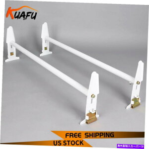 [tLA V{[_bWtH[hGMCGNXvX77̃tTCY\ȃo[t_[bN " Full-Size Adjustable Van Roof Ladder Rack for Chevy Dodge Ford GMC Express 77"